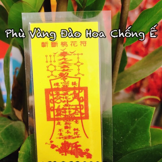 Phù Vàng Đào Hoa Chống Ế - Ép Plastic Siêu Bền Đẹp