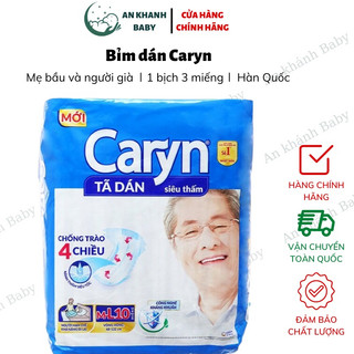 [LẺ 1 MIẾNG] Tã Dán Siêu Thấm Caryn Cho Mẹ Sau Sinh, Người Lớn, Kháng Khuẩn, Chống Tràn