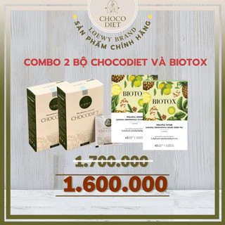 COMBO 2 Bộ CHOCO + BIOTOX Giảm Cân Bất Chấp Mọi Cơ Địa LOEWY BRAND