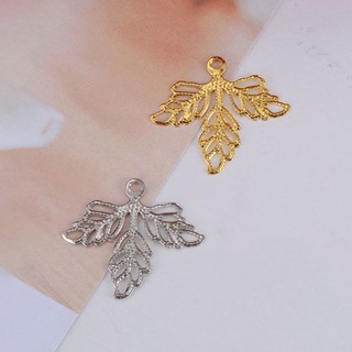 5 phiến 3 lá 25*23mm nguyên liệu làm trâm làm trang sức cổ trang