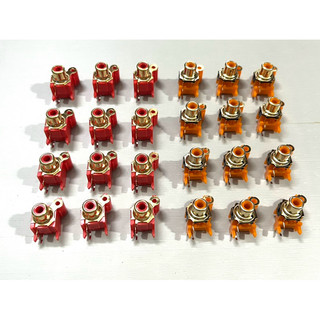 [ 4 cái ]  JACK RCA , JACK AV , JACK HOA SEN ( 1 ĐẦU MẠ VÀNG XỊN XÒ )
