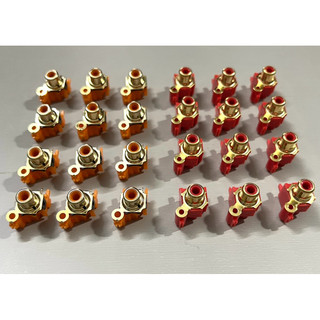 [ 4 cái ]  JACK RCA , JACK AV , JACK HOA SEN ( 1 ĐẦU MẠ VÀNG XỊN XÒ )