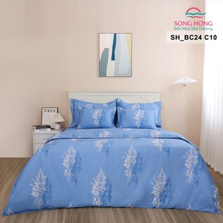 Bộ Chăn Ga Gối Sông Hồng chất liệu cotton mã màu  SH_BC24 C10 - Chính hãng
