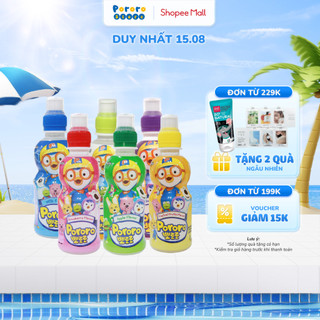 [Bé từ 3 tuổi] Nước uống trái cây PORORO đủ hương vị 235ml