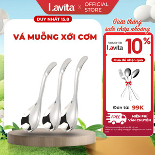 Vá muỗng xới cơm tiện lợi Cherry làm từ inox cách nhiệt, chống gỉ sét dùng cho nhà bếp