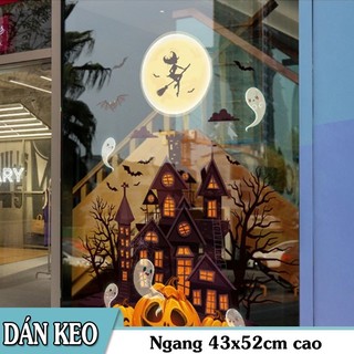 Decal trang trí Halloween- Lâu đài huyền bí -XL659