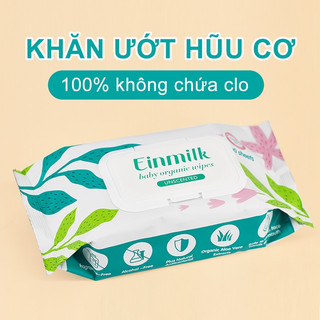 [Einmilk.ân ninh] Khăn ướt dành cho bé đến từ (không mùi,không màu ) 20/60/80/100 tờ mỗi gói WW4001