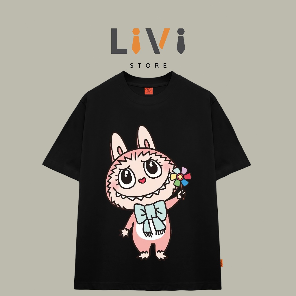 Áo thun Labubu form rộng chuẩn âu LB111 Unisex nam nữ phong cách vải tốt – LiVi Store
