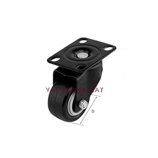 Bộ 4 bánh xe loa kéo (2 bánh xoay, 2 bánh xoay có phanh)