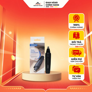 Dụng cụ cắt tỉa lông mũi bằng thép không gỉ lưỡi sắc bén hộp cao cấp, máy cắt lông mũi an toàn tiện lợi kèm cọ vệ sinh.