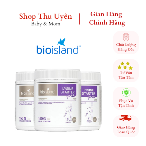 Bột Tăng Chiều Cao Bio Island Lysine Hộp 150g