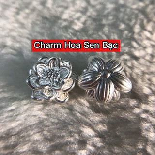 Charm hoa sen bạc ta mẫu mới