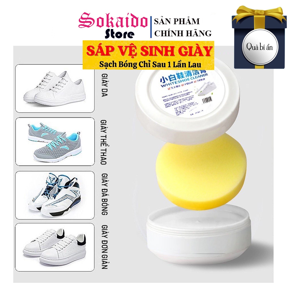 Kem Đánh Giày - Sáp Tẩy Trắng Giày - Sáp Vệ Sinh Giày, Đồ Da Đa Năng 260g
