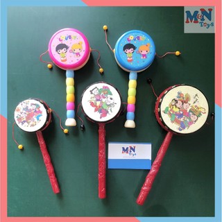 Trống lắc trống bỏi , xúc xắc cầm tay cho bé chơi Trung Thu