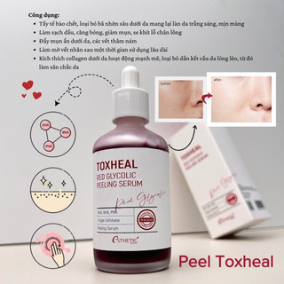 Tinh chất Peel da Peeling Toxheal Red Glycolic Peeling Serum 100ml
