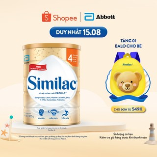 Sữa bột similac 4 900g/lon dinh dưỡng 5g mới