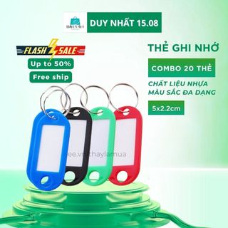 Thẻ ghi chú, đánh dấu chìa khóa thông minh - Móc khóa ghi nhớ, nametag đánh dấu vali, hành lý (TDD01)