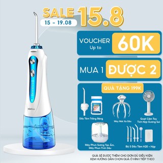 Tăm nước cầm tay H2ofloss HF-9P. Dụng cụ vệ sinh răng miệng hoàn hảo