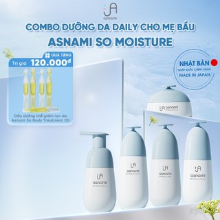Combo Dưỡng Da Daily cho Mẹ Bầu SO Asnami Moisture - Chính Hãng Nhật Bản