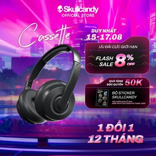[THƯƠNG HIỆU MỸ] Tai nghe bluetooth chụp tai, pin 22H, đệm tai êm, có mic Skullcandy Cassette Wireless - BẢO HÀNH 1 NĂM