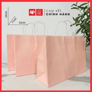01 TÚI GIẤY KRAFT HỒNG 32 X 24 X 11 CM [ NGANGxCAOxHÔNG ] - HỎA TỐC