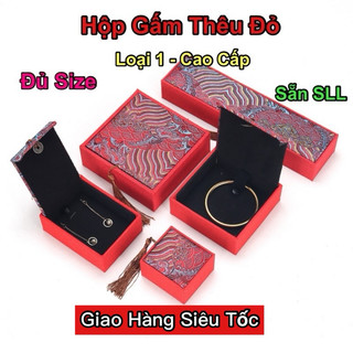 Hộp Gấm Đựng Vòng Thêu Cao Cấp MẪU MỚI