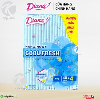 [Tặng Thêm 4 Miếng ]Băng Vệ Sinh Diana Hàng Ngày  Sensi Cool Fresh 40+4 Miếng