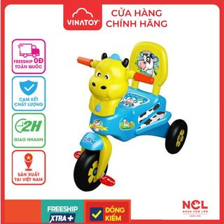 Xe 3 Bánh Trẻ Em Vinatoy Nhựa Chợ Lớn L7 Con Cows (Không nhạc) - M1307A-X3B dành cho bé từ 2 đến 4 tuổi
