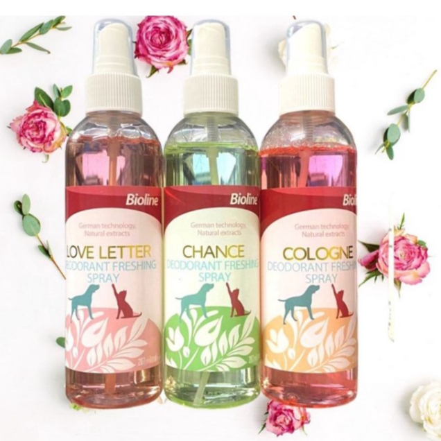 Nước hoa cho chó mèo Bioline cho thú cưng