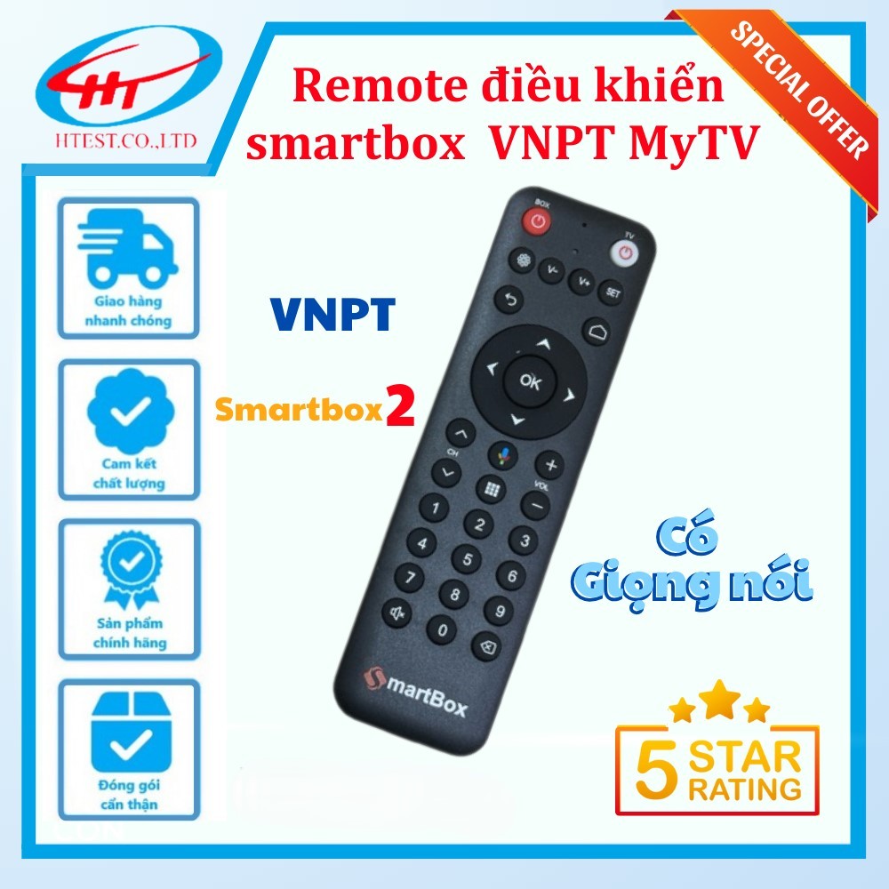 Remote điều khiển smartbox voice giọng nói VNPT MyTV

