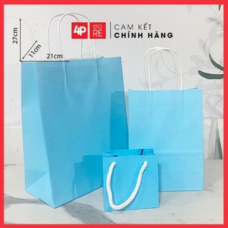 01 TÚI KRAFT XANH NGỌC 21X27X11CM - HỎA TỐC