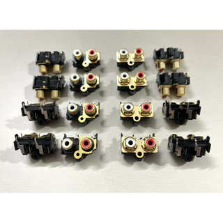 [ 2 cái ]  JACK RCA , JACK AV ĐÔI , JACK hoa sen ( 2 đầu mạ vàng xịn sò ) 2 loại