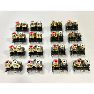[ 2 cái ]  JACK RCA , JACK AV ĐÔI , JACK hoa sen ( 2 đầu mạ vàng xịn sò ) 2 loại