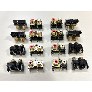 [ 2 cái ]  JACK RCA , JACK AV ĐÔI , JACK hoa sen ( 2 đầu mạ vàng xịn sò ) 2 loại