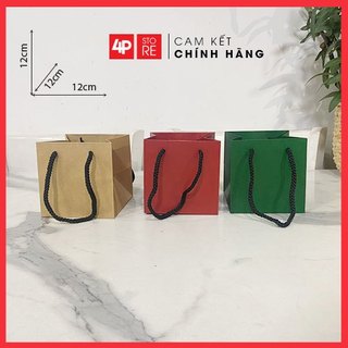 01 túi kraft vuông 12 x 12 x 12 cm 3 màu - hỏa tốc