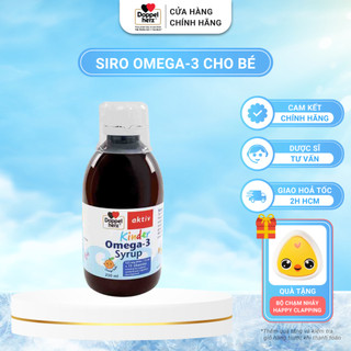 Siro omega 3 cho bé doppelherz kinder omega 3 syrup hỗ trợ phát triển não bộ và thị lực cho bé