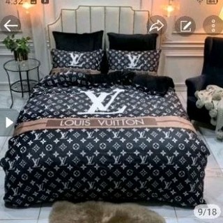 [FLASH SALE]💥 set chăn ga gối in lo go thương hiệu gồm 4 món, bộ nỉ nhung 4 món, chăn ga gối đệm, ga trải giường, vỏ gối