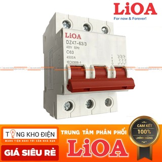 Cầu dao tự động 3 cực -  Aptomat-MCB 3P LiOA dòng cắt 4,5KA