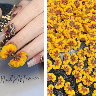 Hoa bột nail- hoa hướng dương nail
