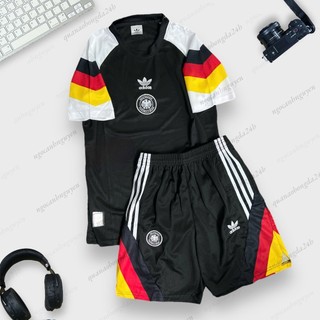 Bộ quần áo bóng đá ĐT Đức Mẫu Retro Vải Mè Thái Lan cao cấp