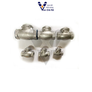 Van nước 1 chiều phi 42 49 60, van 1 chiều lá lật đồng/inox304 ngăn dòng chảy ngược hiệu quả cho bơm
