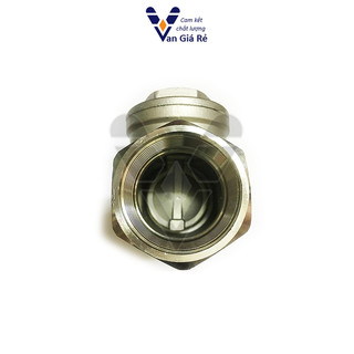 Van nước 1 chiều phi 42 49 60, van 1 chiều lá lật đồng/inox304 ngăn dòng chảy ngược hiệu quả cho bơm