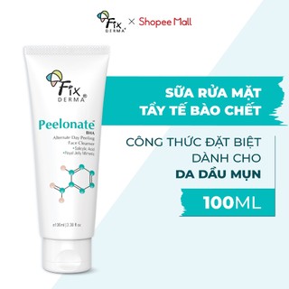 Sữa rửa mặt giúp tẩy tế bào chết fixderma peelonate bha alternate day peeling face cleanser 100ml