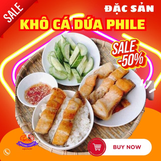 Khô cá dứa 1kg lạt ngon đặc biệt thịt mềm thơm ngon -đảm bảo vệ sinh được hút chân không bảo quản lâu Mekong Foods