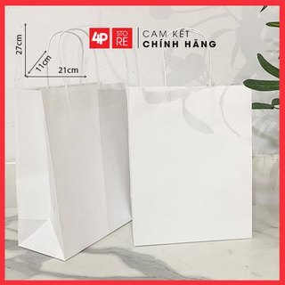 10 TÚI KRAFT TRẮNG 21x27x11CM - HỎA TỐC