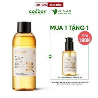 Nước tẩy trang hoa hồng cocoon 310ml (rose micellar water) danh cho da khô - Bigsize