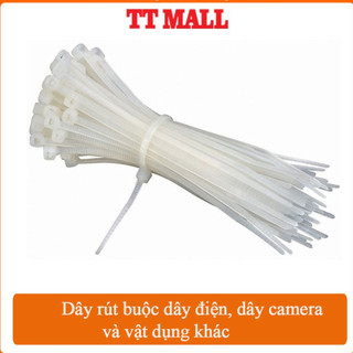 Túi 100 dây rút nhựa 20cm buộc dây camera, dây điện và các vật dụng khác