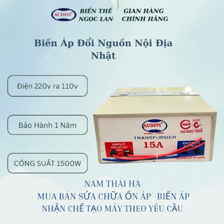 Biến áp 220v ra 100v công suất 15a, bộ đổi nguồn 220v sang 110v 100v cho thiết bị nội địa nhật