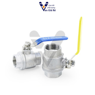 Van bi inox 42 49 60 - Van khoá nước tay gạt inox