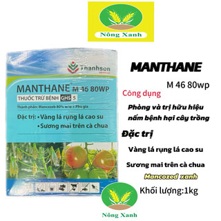 Manthane m46 80wp xanh trị bệnh đốm trắng thanh long - Manthane xanh thanh sơn